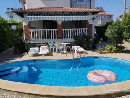 3 1 Villa With Pool In Dalaman Şerefler Neighborhood !!