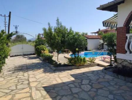 3 1 Villa With Pool In Dalaman Şerefler Neighborhood !!